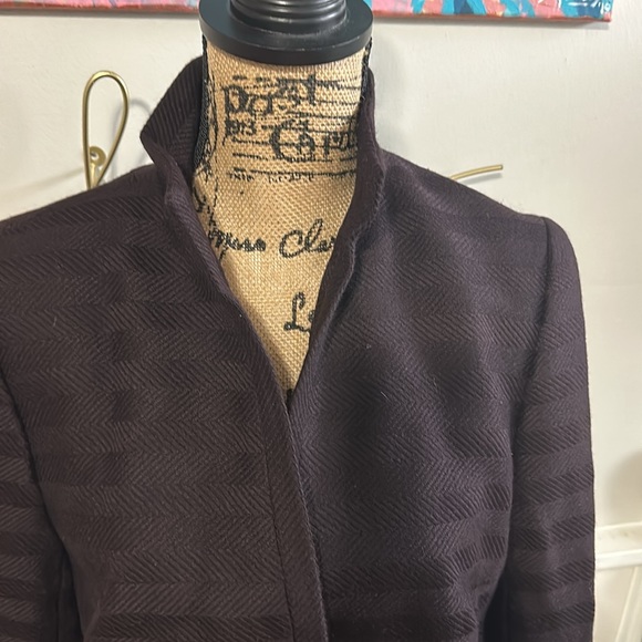 Akris dark plum color evening jacket - Picture 3 of 8